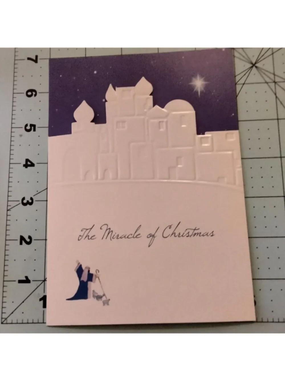 The Miracle Of Christmas Greeting Card Envelope Shepherd Joy Giving Religious